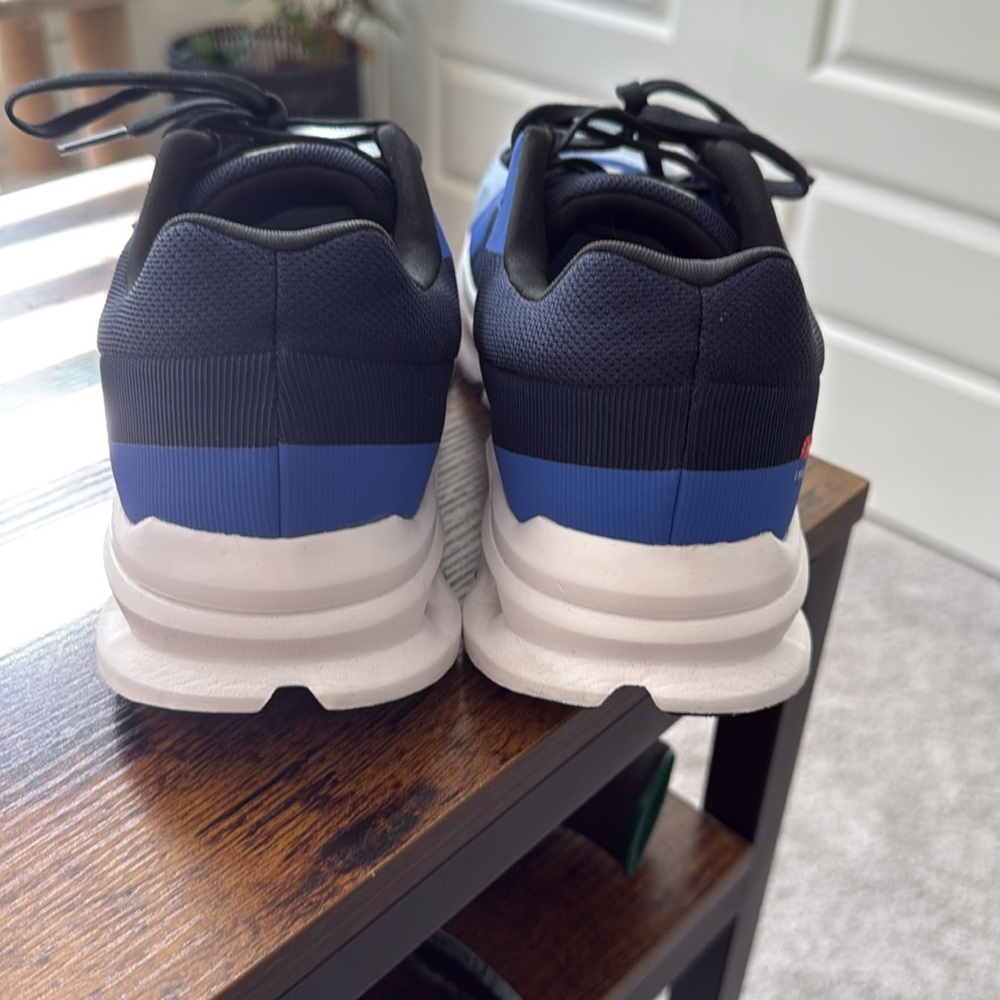 On Running Navy and Light Blue Athletic Shoes - Picture 3 of 5